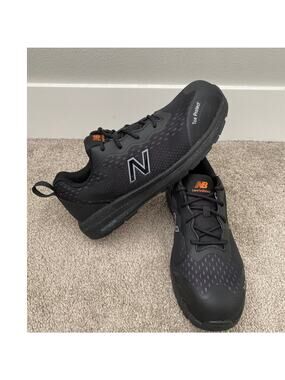 New Balance Toe Protect Safety Work Shoes Black Men's Size 10